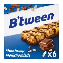 PLUS B'tween Mueslireep Melkchocolade aanbieding