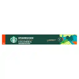 PLUS Starbucks Nespresso koffiecups colombia aanbieding
