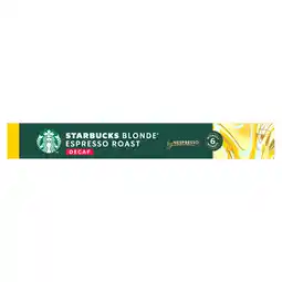 PLUS Starbucks by Nespresso blonde roast decaf aanbieding