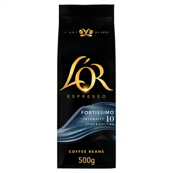 PLUS L'Or Espresso fortissimo koffiebonen aanbieding