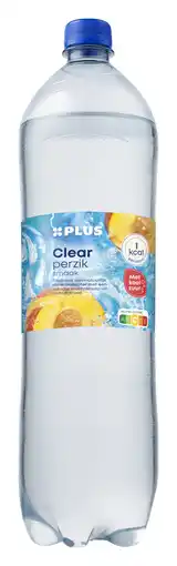 PLUS PLUS Clear perzik aanbieding
