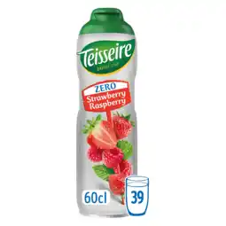 PLUS Teisseire Siroop aardbei framboos zero aanbieding