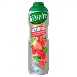 PLUS Teisseire Siroop aardbei framboos zero aanbieding