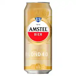 PLUS Amstel Blond bier aanbieding