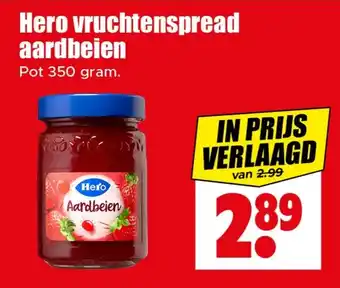 Dirk Hero vruchtenspread aardbeien aanbieding