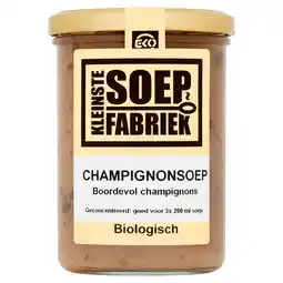 PLUS Kleinste Soepfabriek Champignonsoep aanbieding