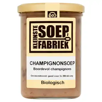 PLUS Kleinste Soepfabriek Champignonsoep aanbieding