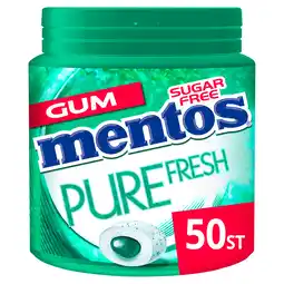 PLUS Mentos Pure Fresh Wintergreen 50 st pot aanbieding