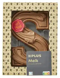PLUS PLUS Amb.letter trio chocolade FT aanbieding