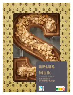 PLUS PLUS Amb. letter melk cookie karamel FT aanbieding