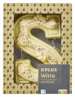 PLUS PLUS Amb. letter wit disco swirl Fairtrade aanbieding