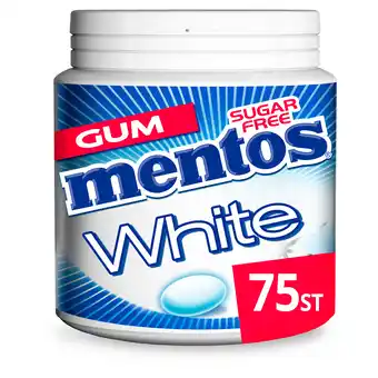 PLUS Mentos Gum white cool mint aanbieding