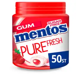 PLUS Mentos Gum pure fresh strawberry aanbieding