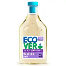 PLUS Ecover Vloeibaar wasmiddel color 28sc aanbieding