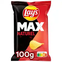PLUS Lays Max Ribbel Chips Naturel aanbieding