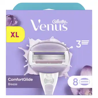 PLUS Gillette-Venus Comfortglide Mesjes Breeze 8CT aanbieding