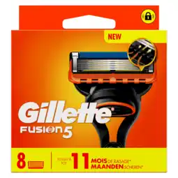 PLUS Gillette Fusion Manual Blades 8CT aanbieding