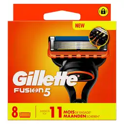 PLUS Gillette Fusion Manual Blades 8CT aanbieding