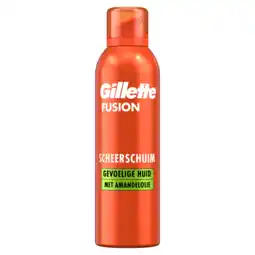 PLUS Gillette Fusion 5 gevoelige huid hydra foam aanbieding