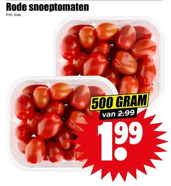 Dirk Rode snoeptomaten aanbieding