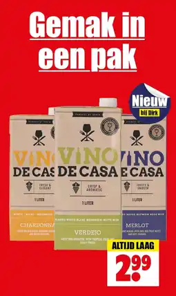 Dirk Vino de casa aanbieding