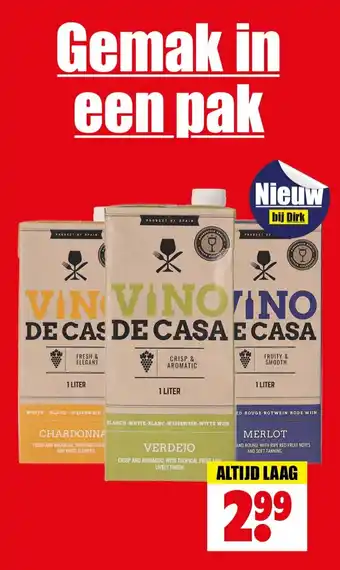 Dirk Vino de casa aanbieding