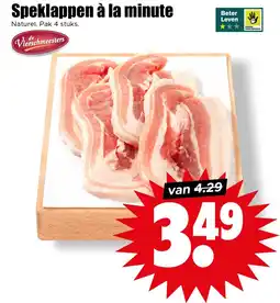 Dirk Speklappen à la minute aanbieding