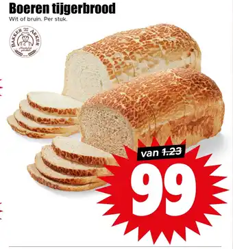 Dirk Boeren tijgerbrood aanbieding
