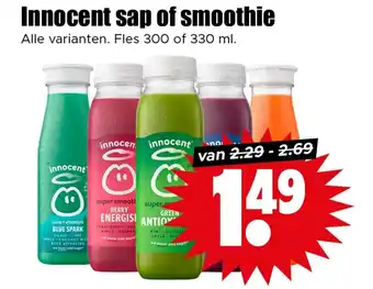 Dirk Innocent sap of smoothie aanbieding