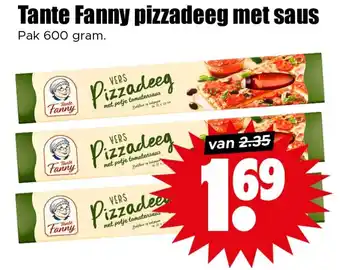 Dirk Tante fanny pizzadeeg met saus aanbieding