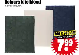 Dirk Velours tafelkleed aanbieding