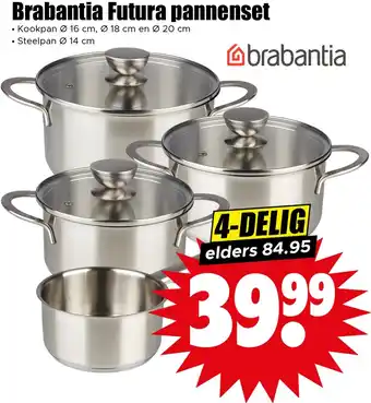 Dirk Brabantia Futura pannenset aanbieding