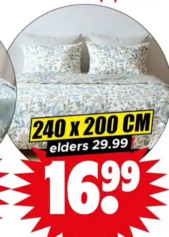 Dirk Flanellen dekbedovertrek aanbieding