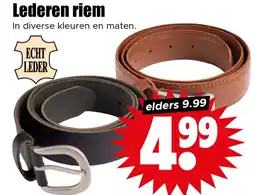 Dirk Lederen riem aanbieding
