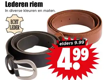 Dirk Lederen riem aanbieding