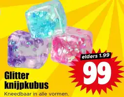 Dirk Glitter knijpkubus aanbieding
