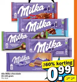 Albert Heijn Alle Milka chocolade aanbieding