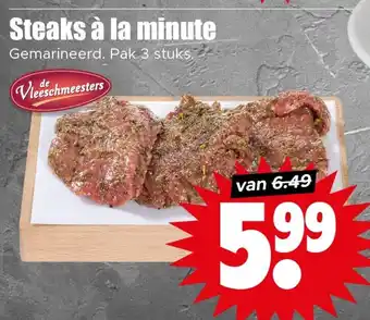 Dirk Steaks à la minute aanbieding