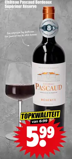 Dirk Château Pascaud Bordeaux Supérieur Réserve aanbieding