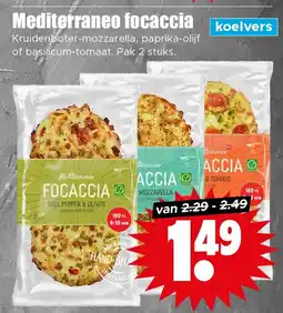 Dirk Mediterraneo focaccia aanbieding