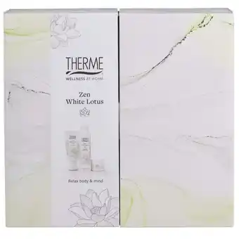 Kruidvat Therme Zen White Lotus Wellness Treatment Geschenkset aanbieding