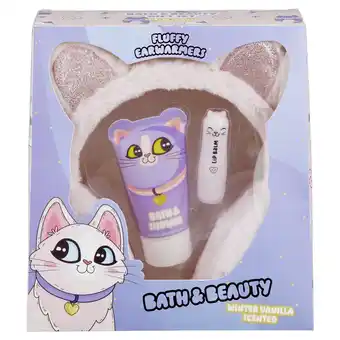Kruidvat Bath and Beauty Fluffy Oorwarmers Geschenkset aanbieding