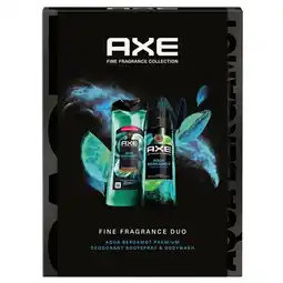 Kruidvat Axe Fine Fragrance Aqua Bergamot Bodyspray & Bodywash Duo aanbieding