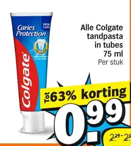 Albert Heijn Alle Colgate tandpasta aanbieding