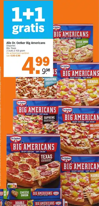 Albert Heijn Alle Dr. Oetker Big Americans aanbieding