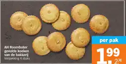 Albert Heijn AH Roomboter gevulde koeken van de bakkerij aanbieding