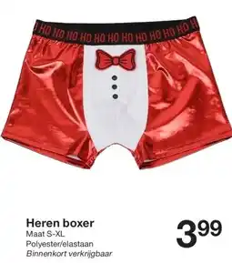 Zeeman Heren boxer aanbieding