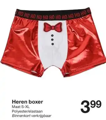Zeeman Heren boxer aanbieding