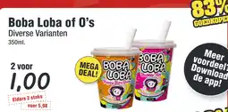 Budget Food Boba Loba of O's Diverse Varianten aanbieding