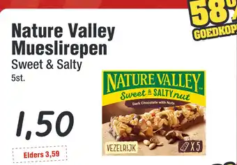 Budget Food Nature Valley Mueslirepen aanbieding
